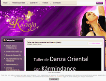 Tablet Screenshot of karmindance.com